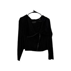 Blank NYC Black Suede Moto Jacket Size Large